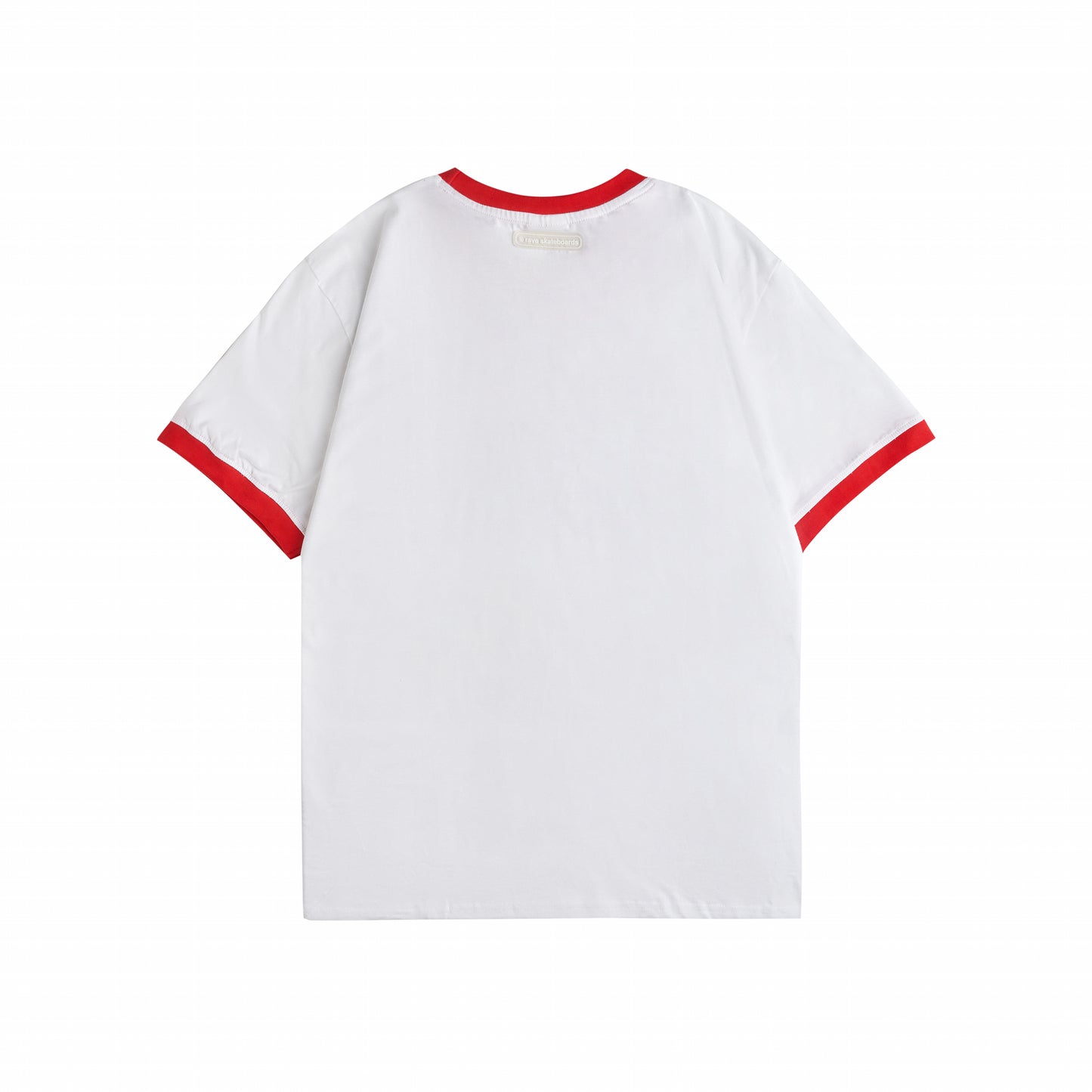 DEGRASSE ringer tee white red
