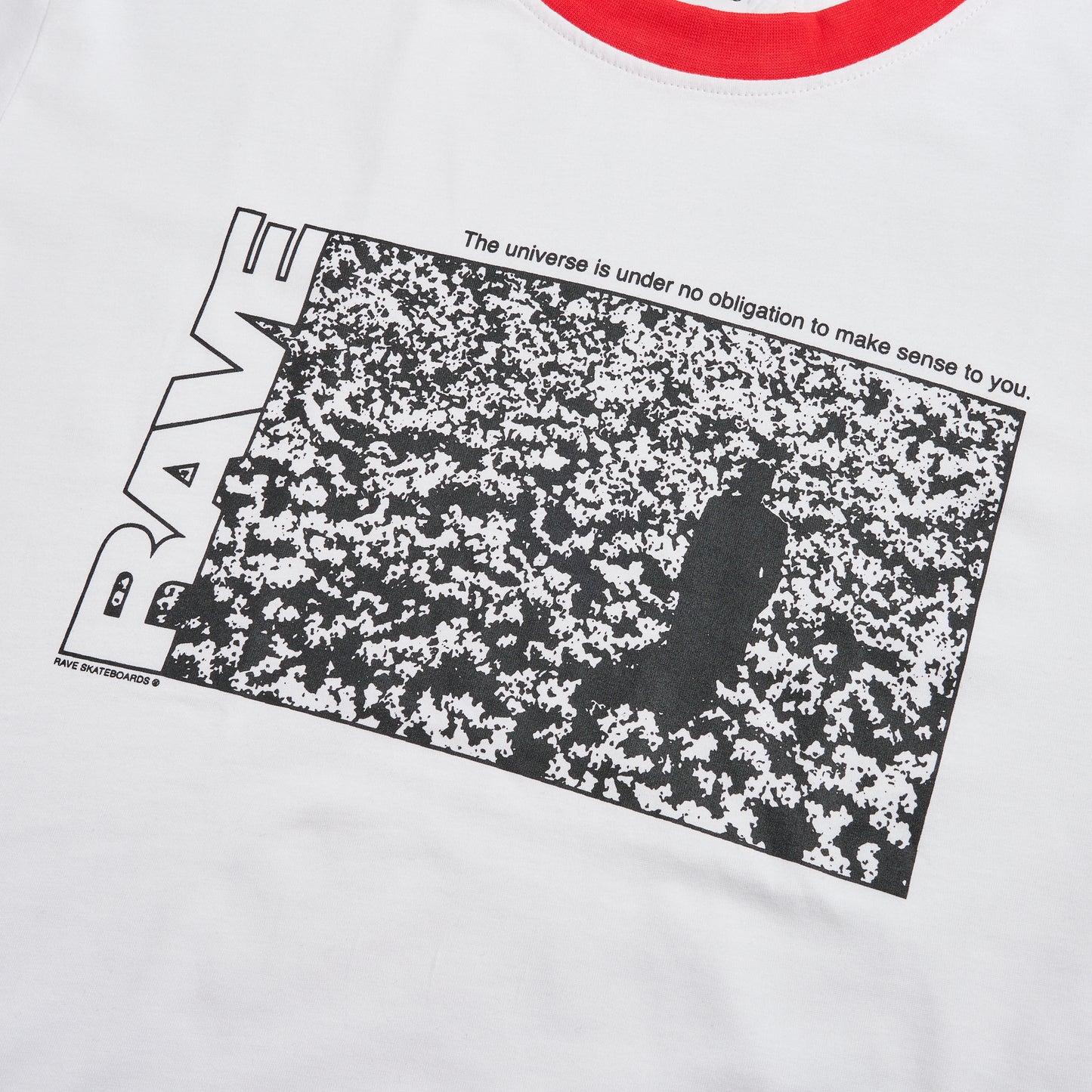 DEGRASSE ringer tee white red