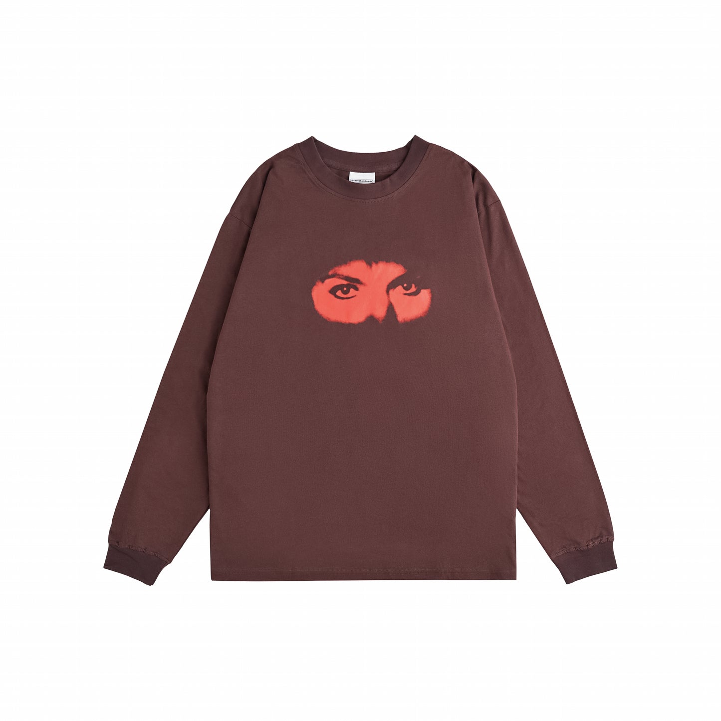 EYEZ long sleeve tee dark brown