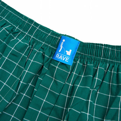 NO LEAK underwear green tartan