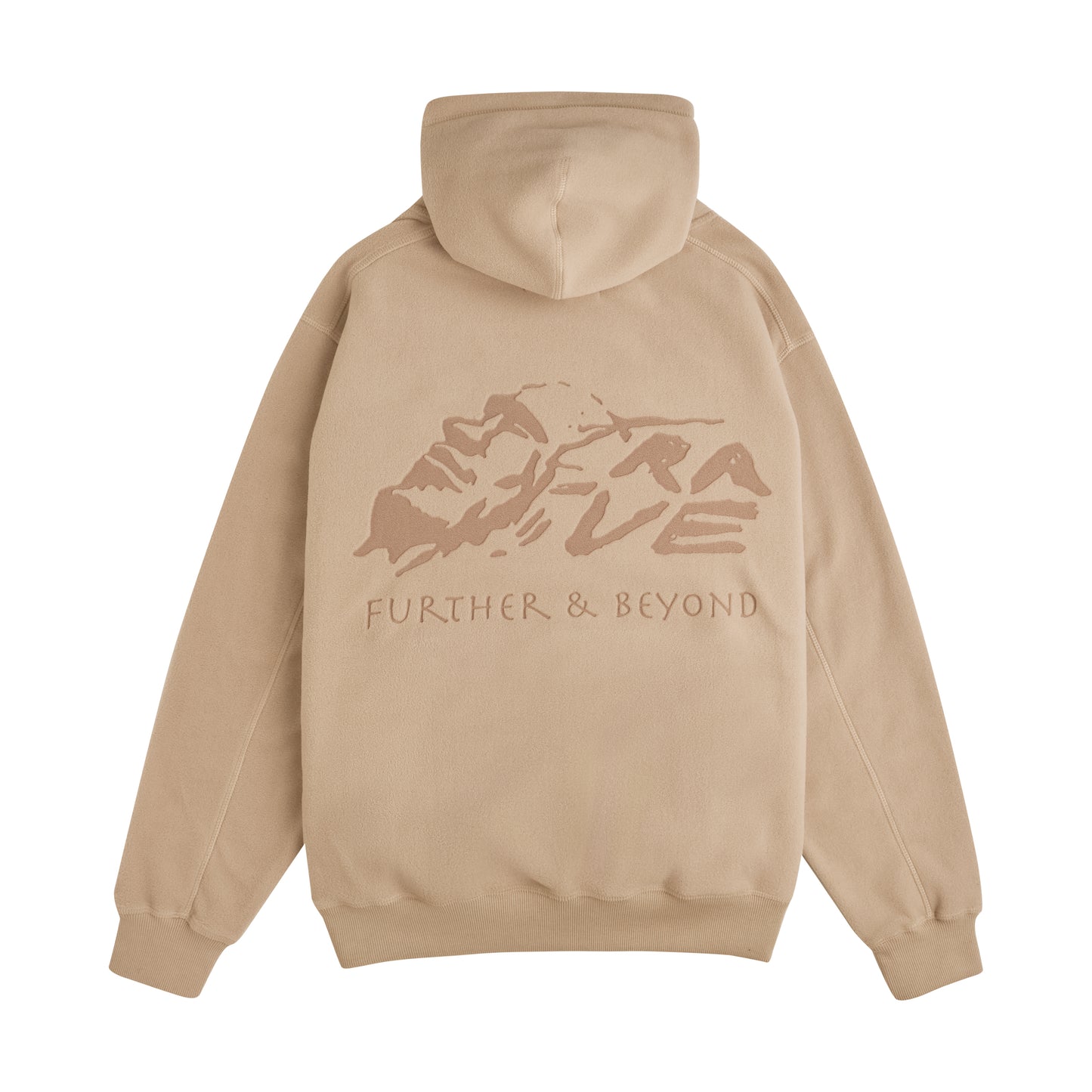 F&B polar fleece hoodie sand