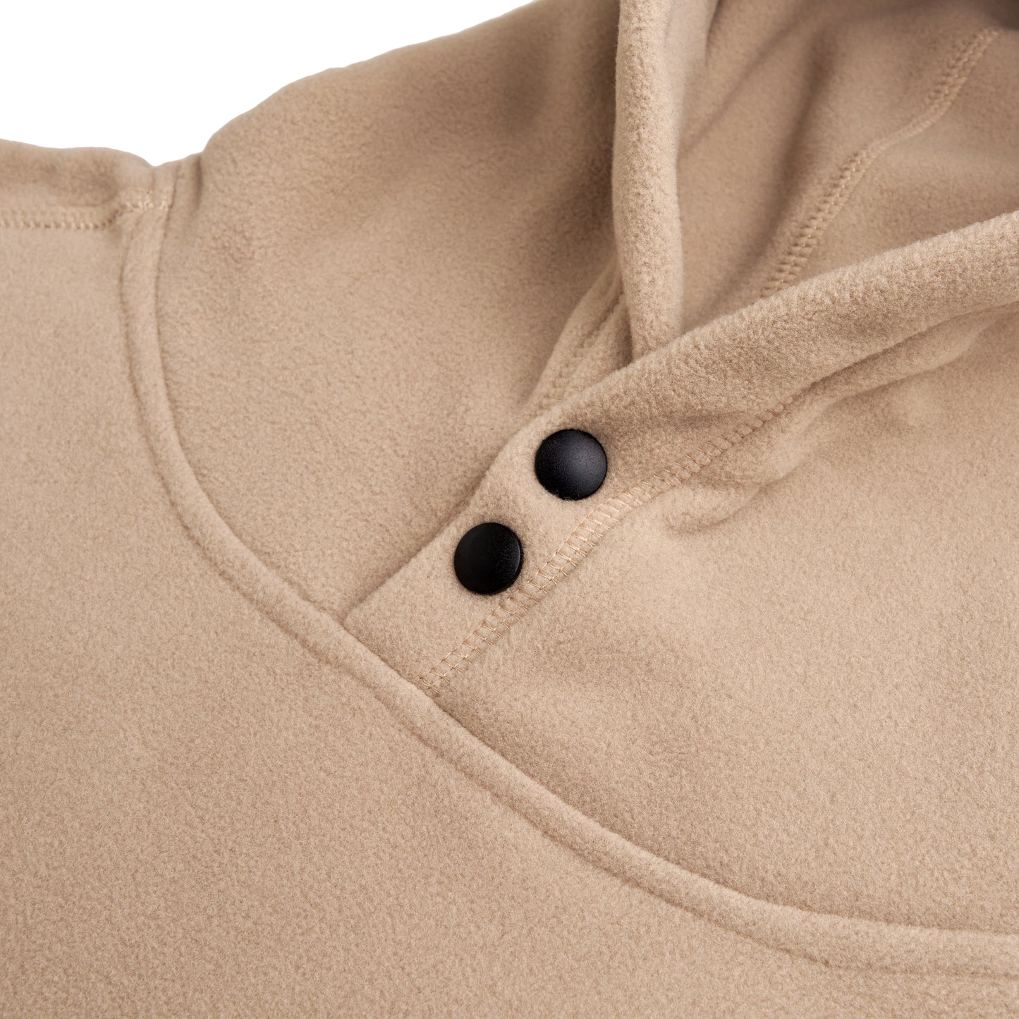 F&B polar fleece hoodie sand