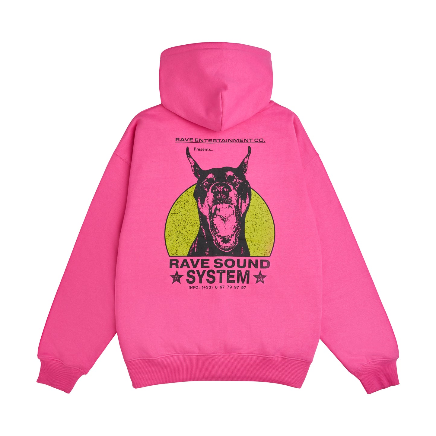 RSS zip hoodie hot pink