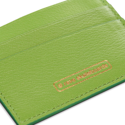 CORE leather cardholder lime
