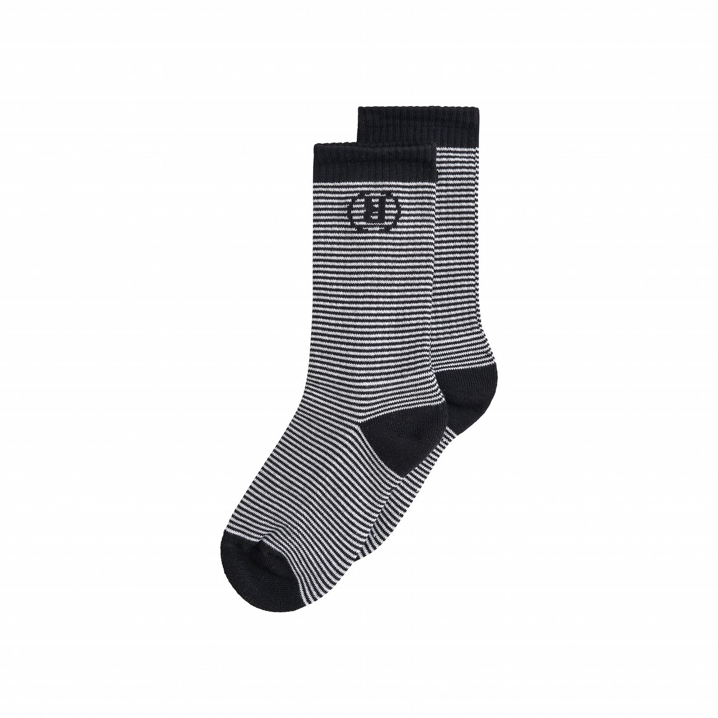 ® LOGO socks black & white striped