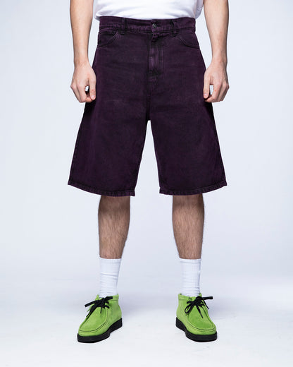 TRES GROS DENIM short purple acid