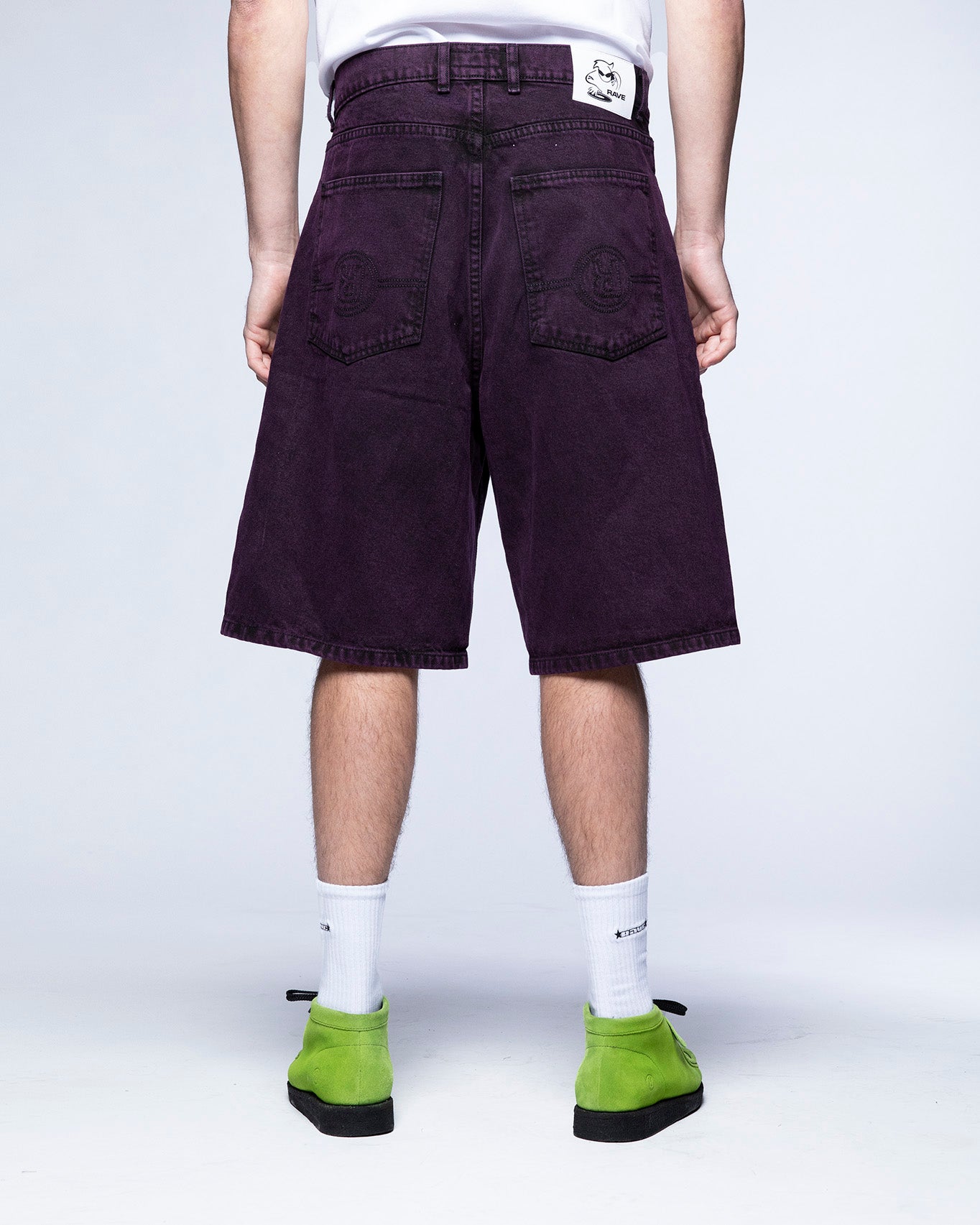 TRES GROS DENIM short purple acid