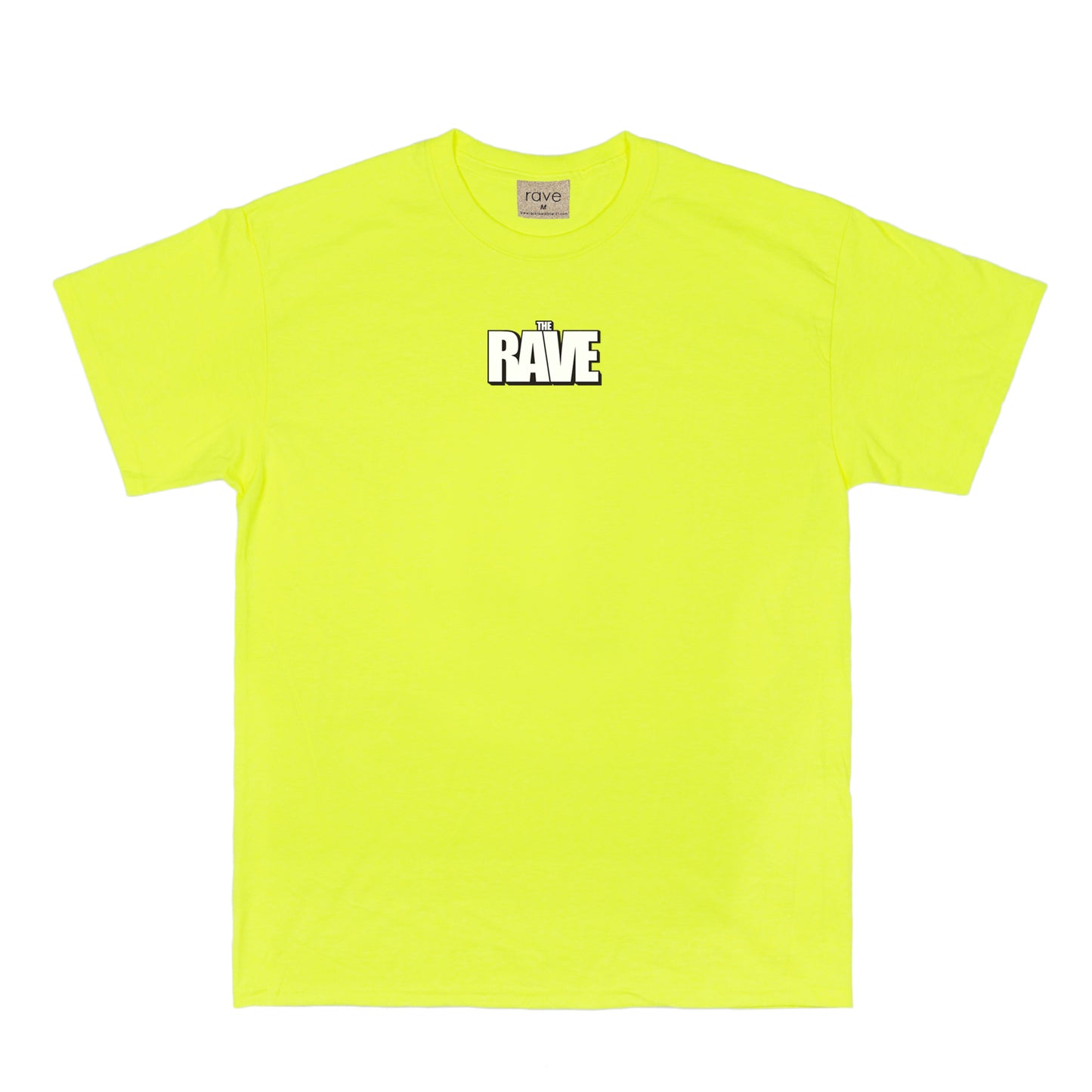 THE RAVE safety yellow tee - RAVE skateboards