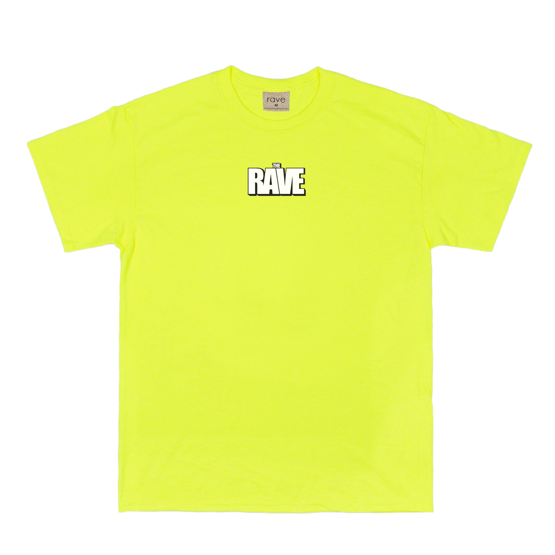 THE RAVE safety yellow tee - RAVE skateboards