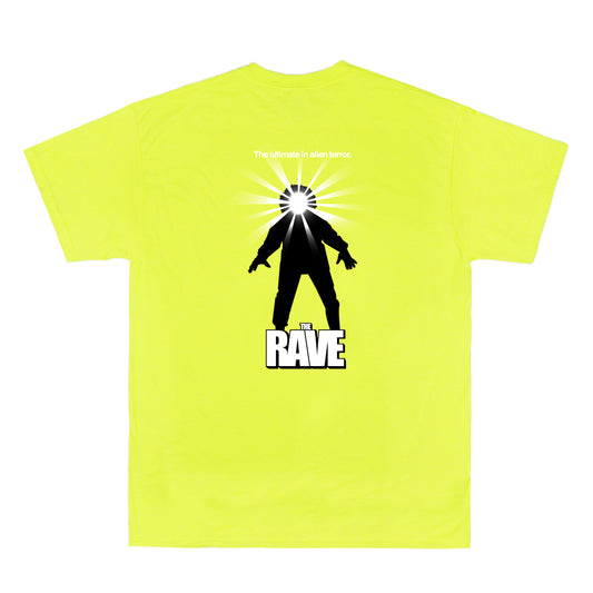 THE RAVE safety yellow tee - RAVE skateboards